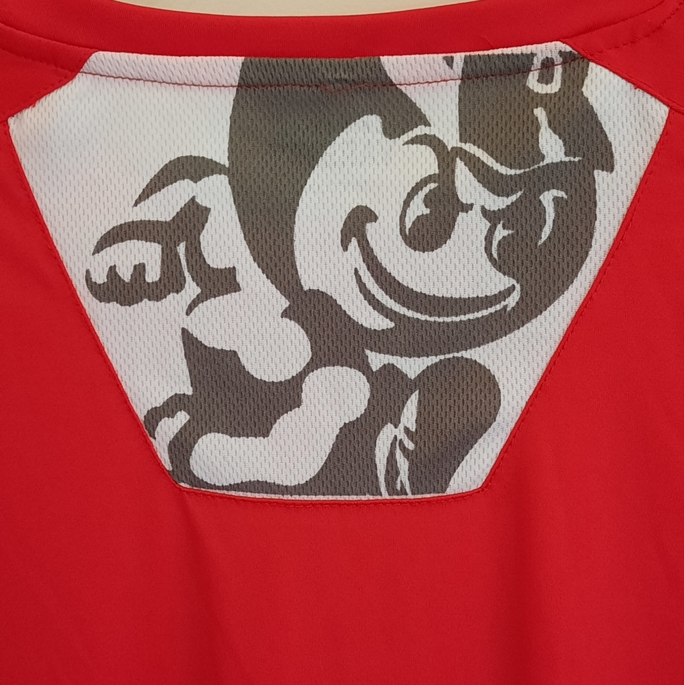Authentic Apparel Varsity Ohio State Buckeyes Red/White T-Shirt Men's Size XL - Picture 3 of 9